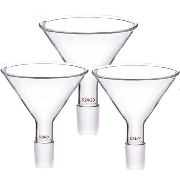 Bulk Buy 50mm-150mm Transparent Glass Funnel with Standard Joint Lab Supplies CA