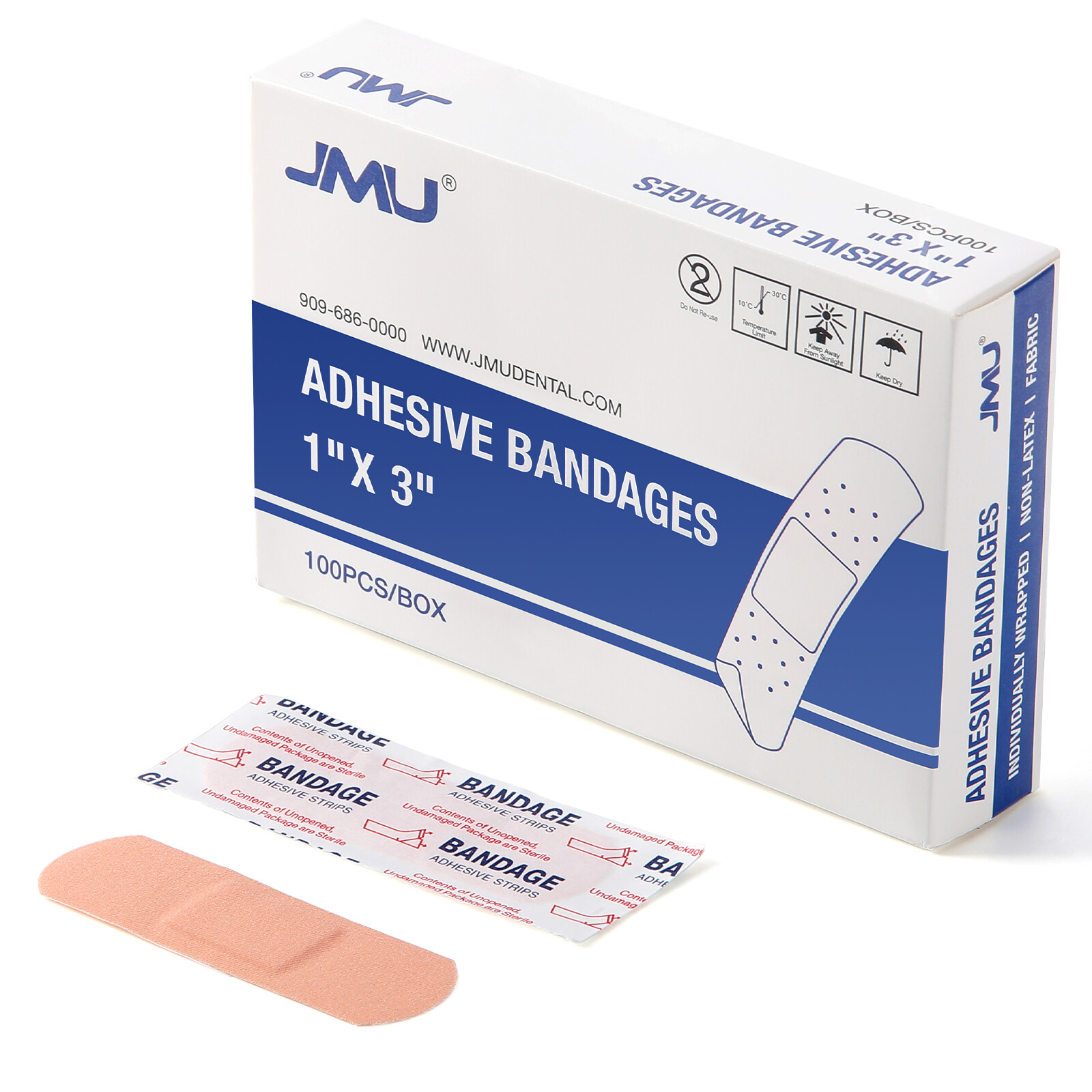 100pcs/box Adhesive Bandages Fabric Individuall Sterile Packaged Stretch Cloth