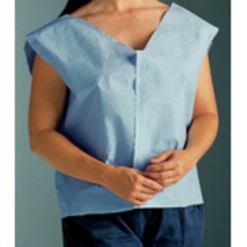 *100-Pieces* Graham Medical “30 x 21” Exam Cape Tissue/Poly/Tissue Blue 204