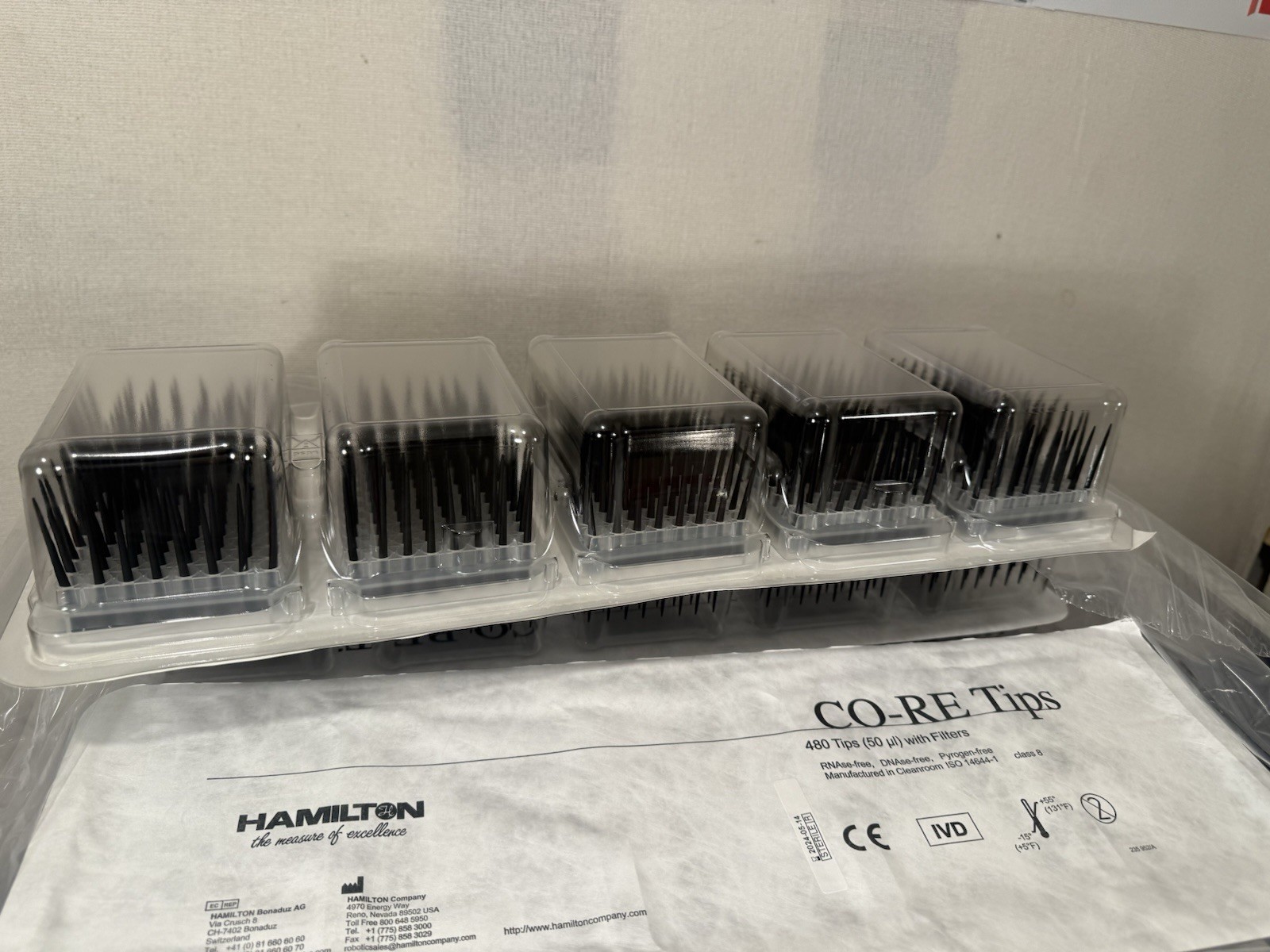 HAMILTON CO-RE TIPS with Filters 7×480 50uL