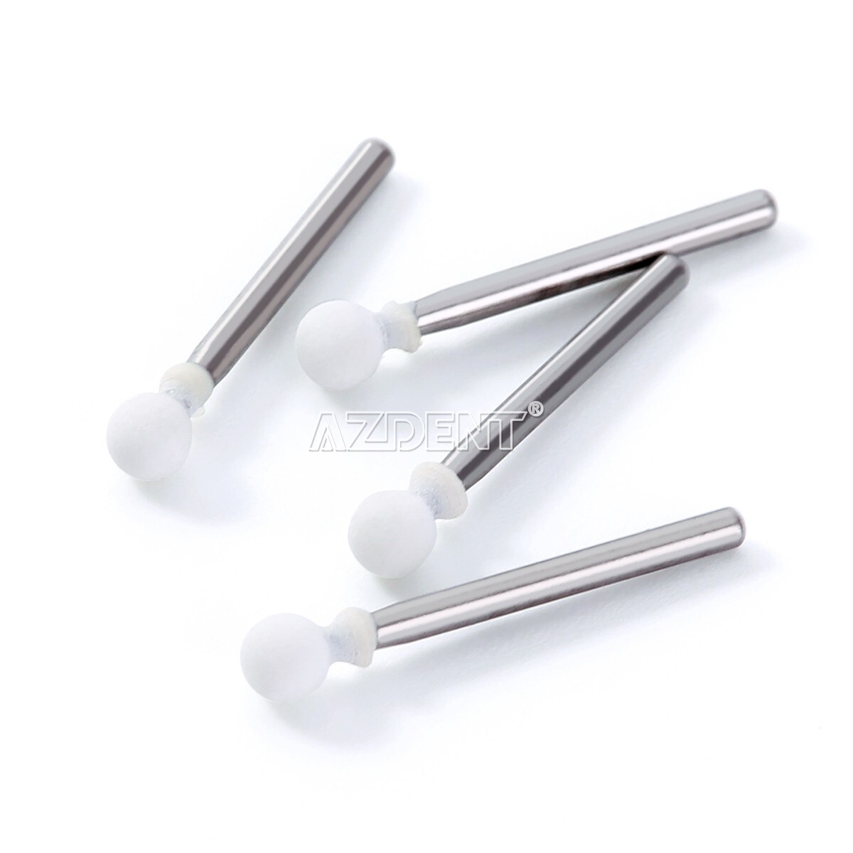 Dental Polishing Burs -FG Abrasion Points Bur Round Mounted White Stone 12/pack