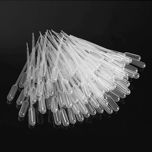 50 PCS 1ml Disposable Polyethylene Eye Dropper Set Transfer Graduated Pipette