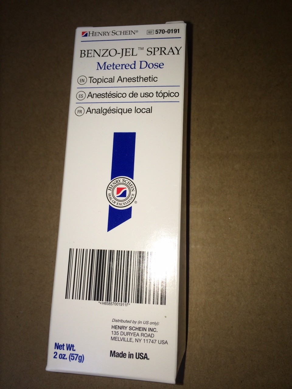 Topical Gel ANESTHETIC Metered Spray BENZOCAINE 20% 2 oz oral Peppermint + tips