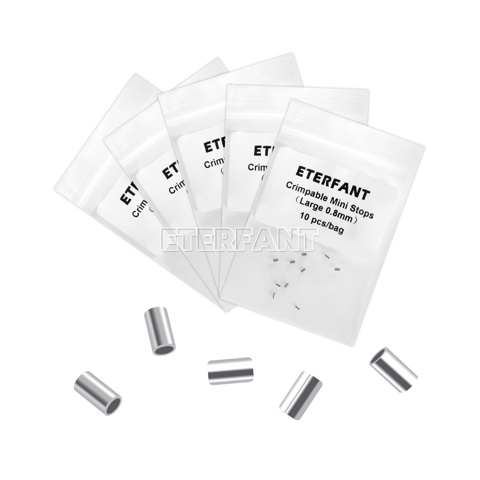 ETERFANT Dental Ortho Crimpable Mini Stops 0.8mm Crimpable Hooks for Round Wires