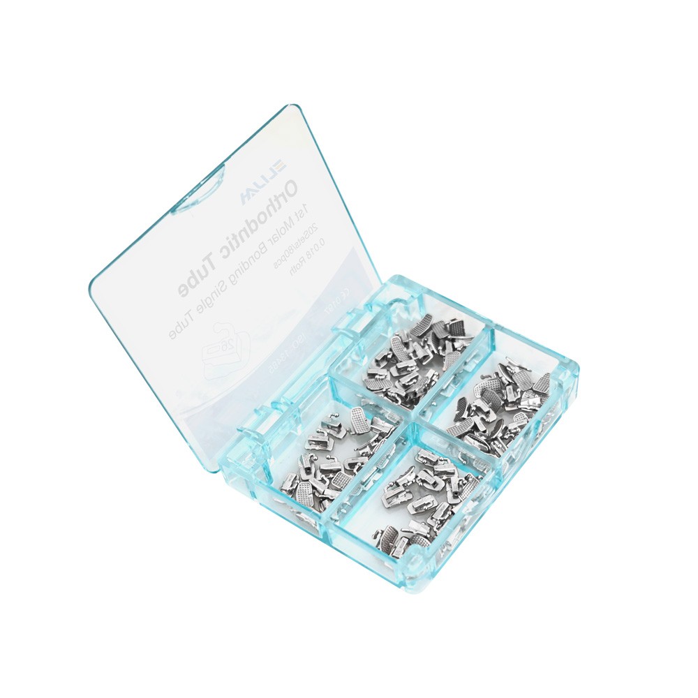 80pcs Dental Ortho Buccal Tube 1st/2nd Molar Roth/MBT .018/.022 Non-Convertible