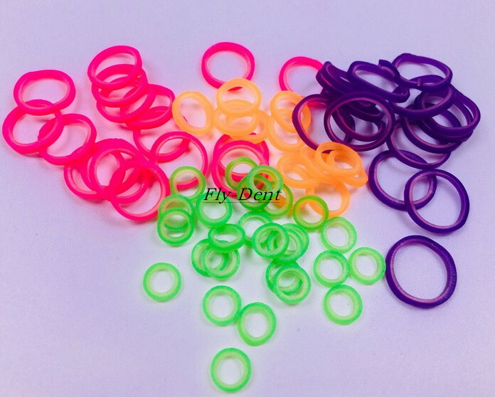 Colorful Dental Orthodontic Elastics Rubber Band Latex Braces 2.5/3.5/4.5/6.5oz