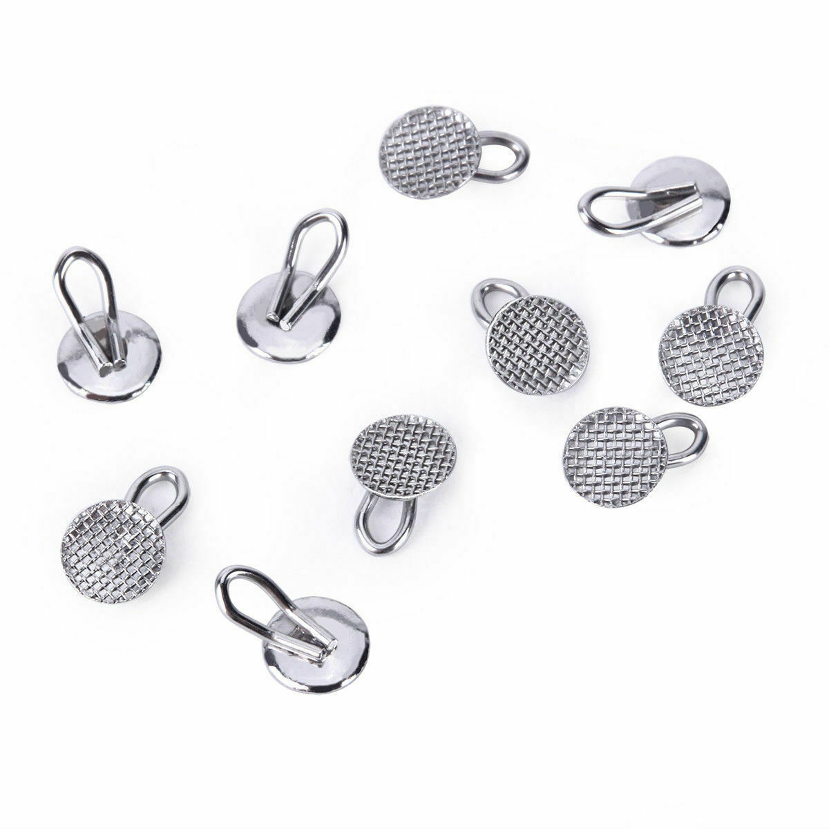 AZDENT Dental Ortho Lingual Buttons Bondable Round Base 8 Models 10pcs/pack