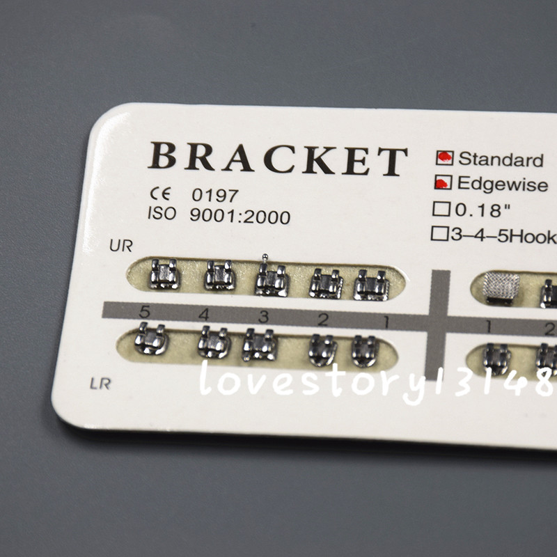 20 Pcs/Pack Dental Orthodontic Edgewise 3 Hook 022″ Slot Metal Brackets Braces