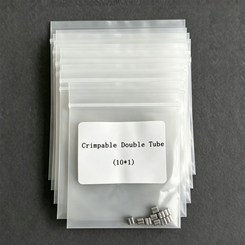 Dental Orthodontic Accessory Crimpable Hook Double Tube/ Cross Type 10pcs/bag