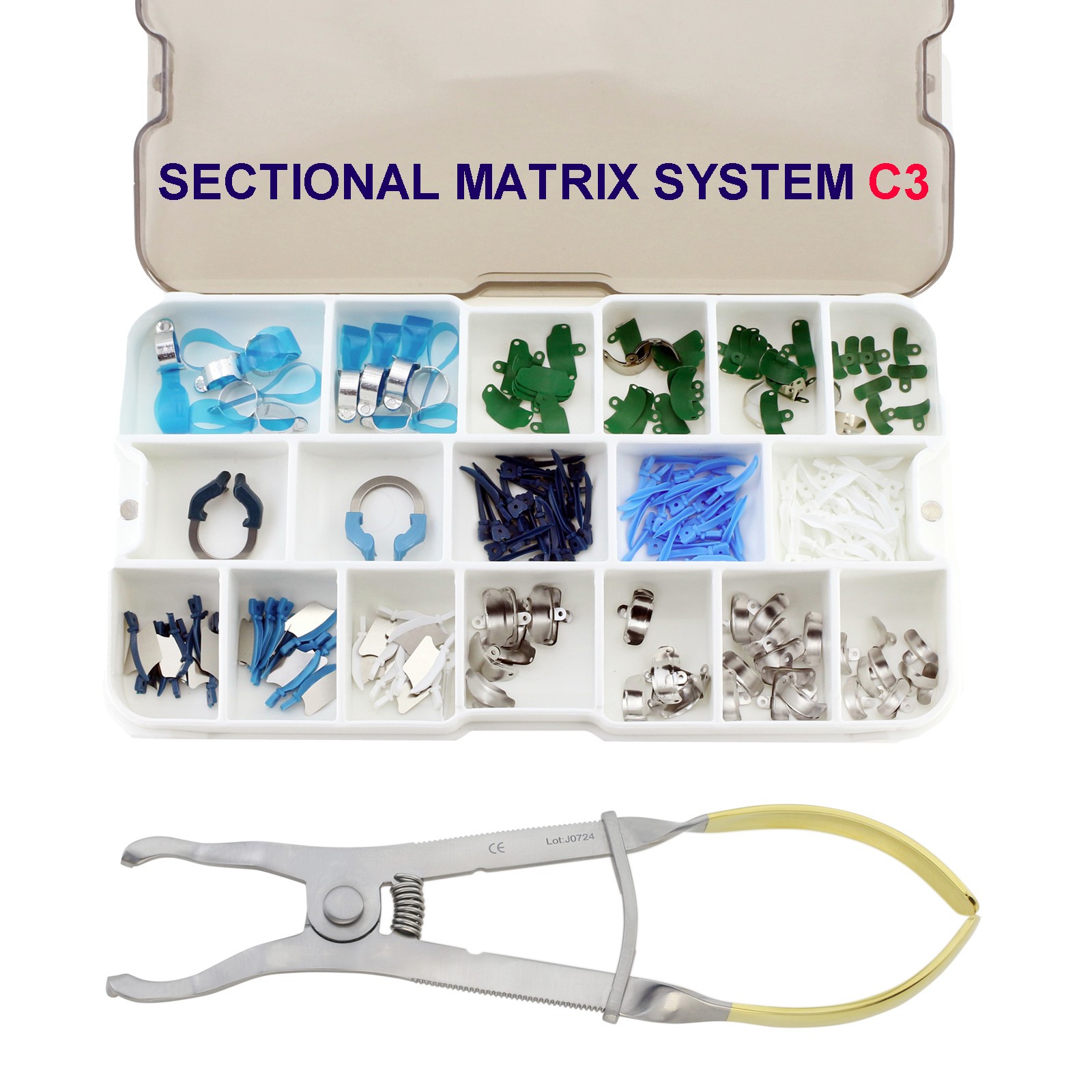 Dental Sectional Matrix Bands System Metal Refill Clamp Rings Garrison Palodent