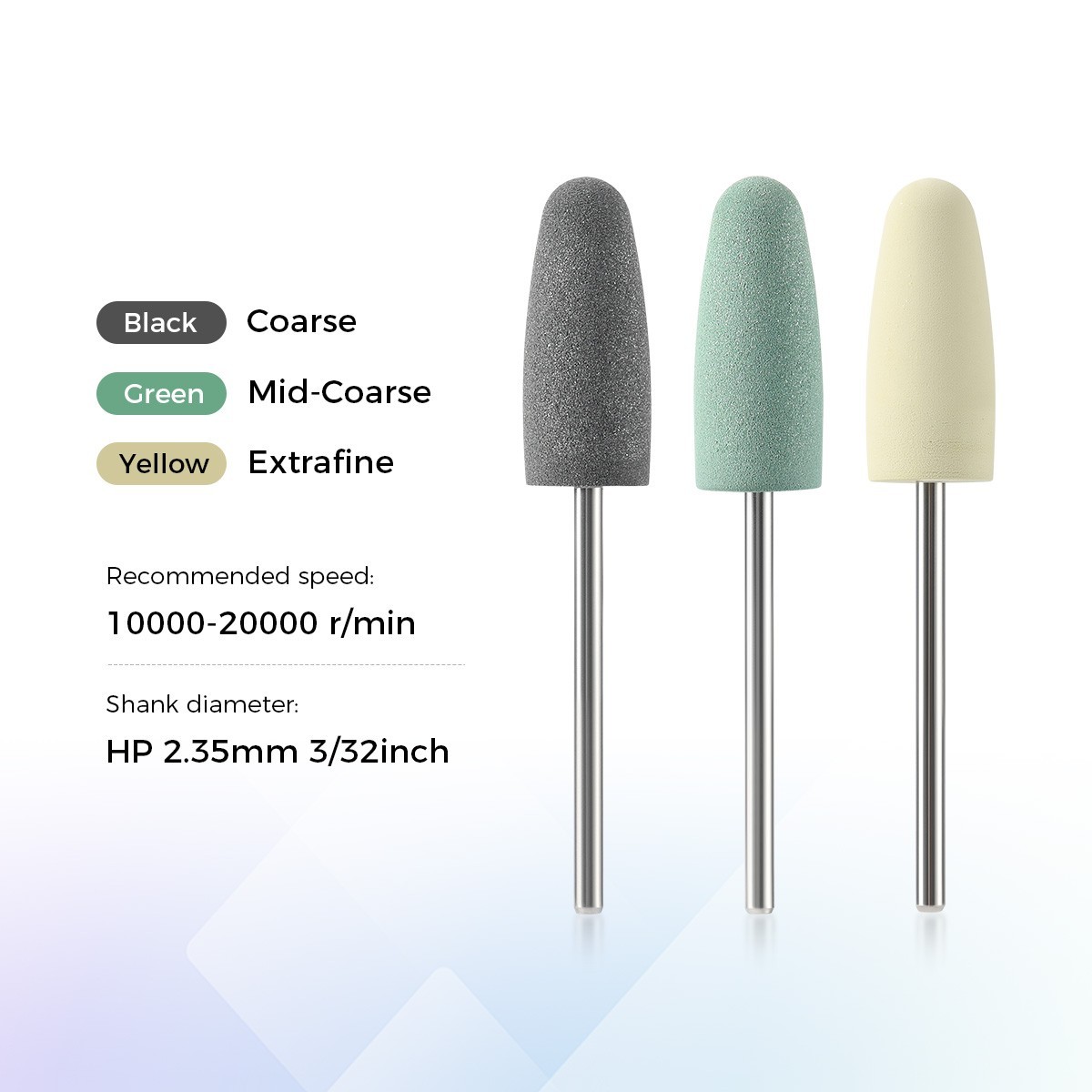 8Pcs Dental Resin Base Acrylic Polishing Kit For Micromotor Straight Handpiece