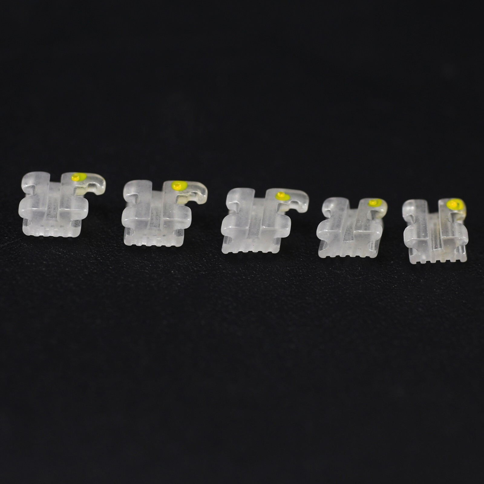 Dental Orthodontic Ceramic Brackets Self Ligating Braces Clear Sapphire Roth MBT