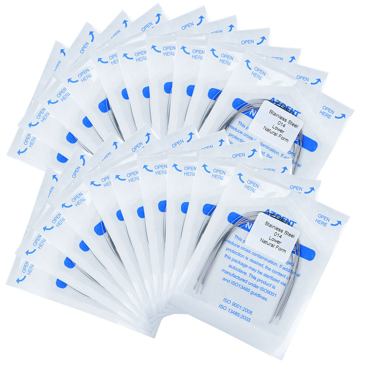 Dental Orthodontic Natural Form Arch Wires Stainless Steel Round 10PCS/Pack HOT
