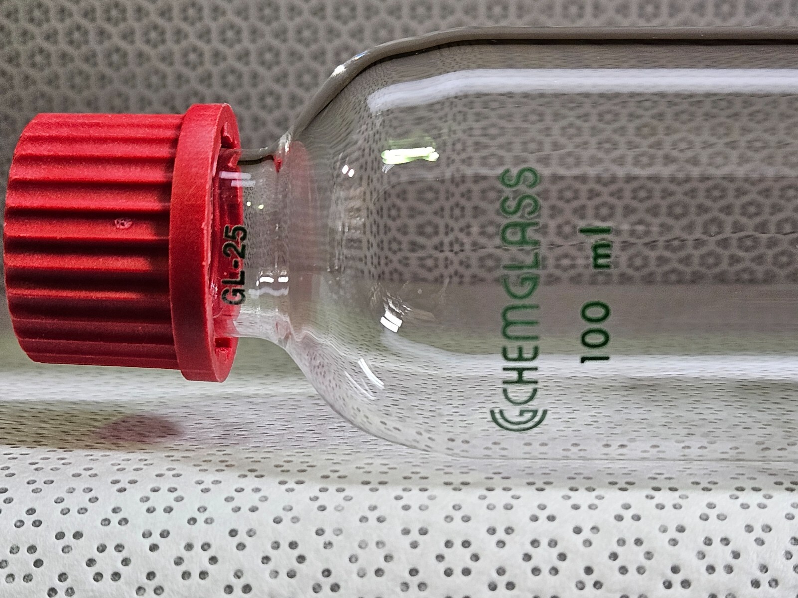 CHEMGLASS CG-1860-13 Peptide Synthesis Vessel 100mL, Solid Phase Crs Frit, GL25