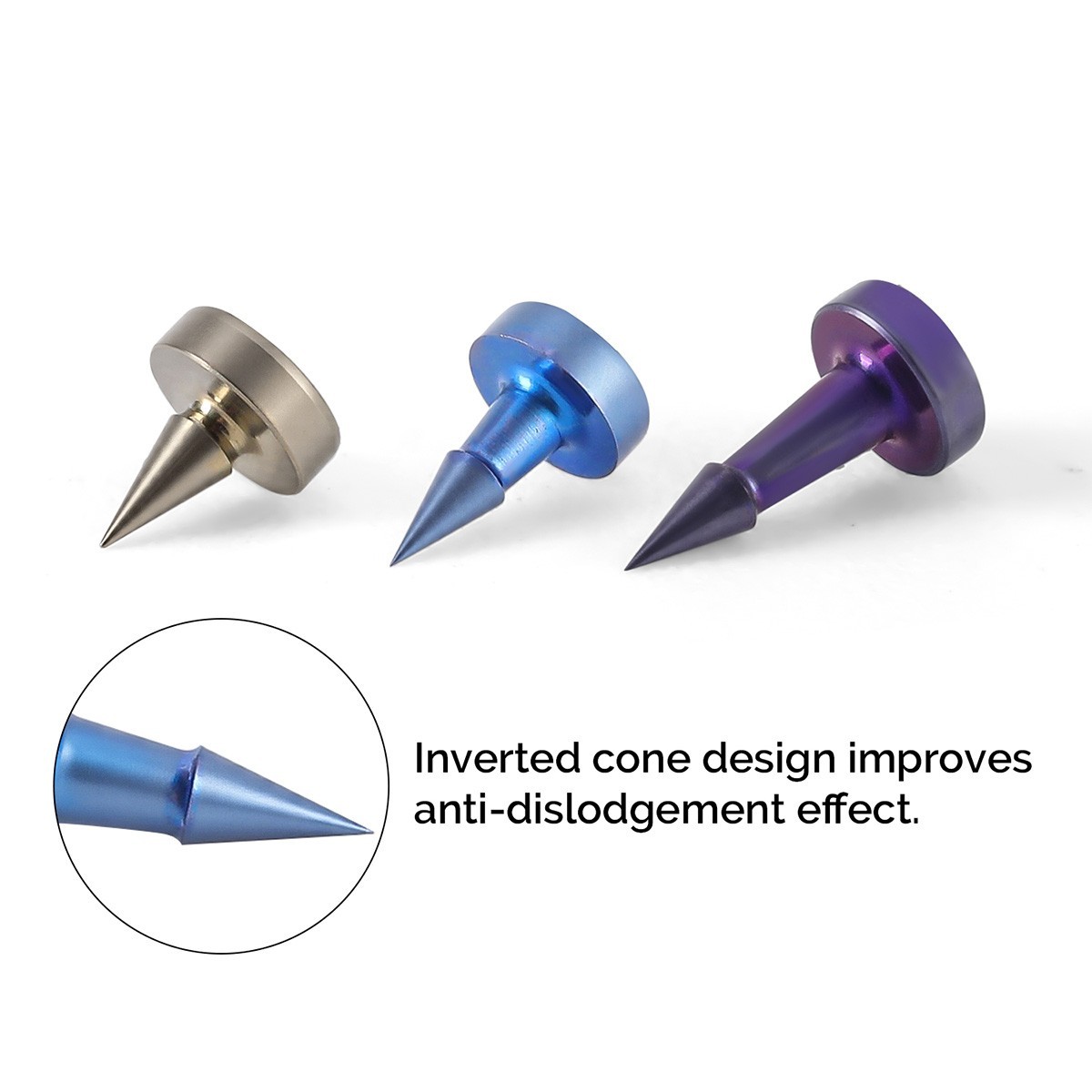 Titanium Dental Implant Membrane Tack Flat Head Alloy Membrane Fixation Pin