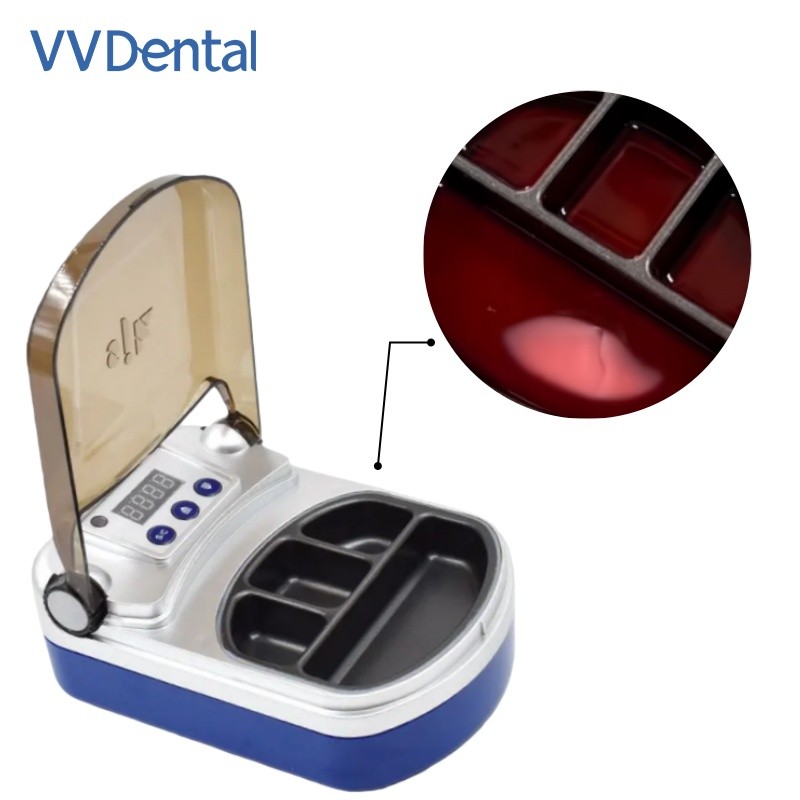 4 Well Dental Digital Wax Heater Dipping with LED Display Wax Heater Pot B Type