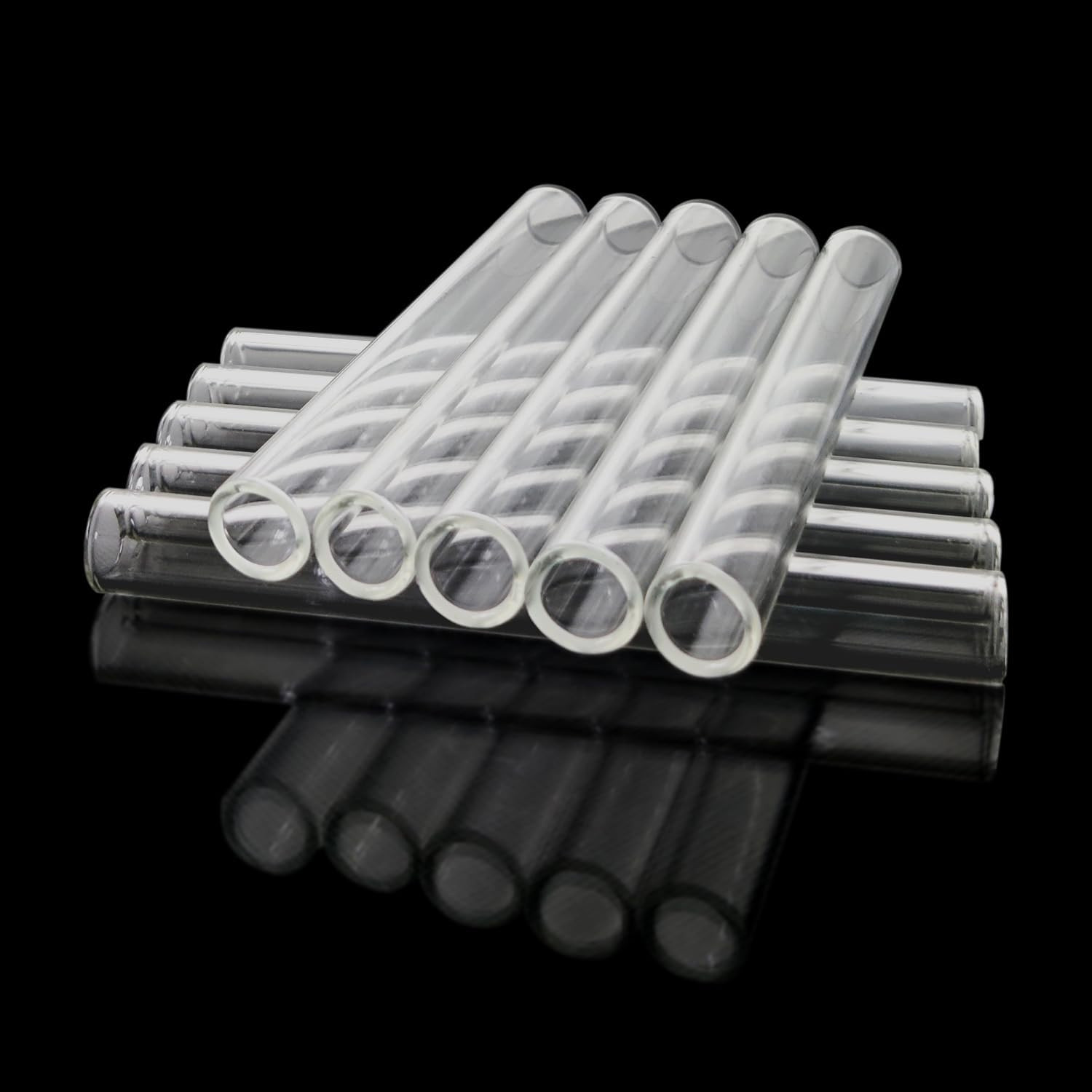 Clear 10 Pcs Borosilicate Glass Tubing 4″ Length 12 mm OD 9mm ID 1.5mm Thick Gla