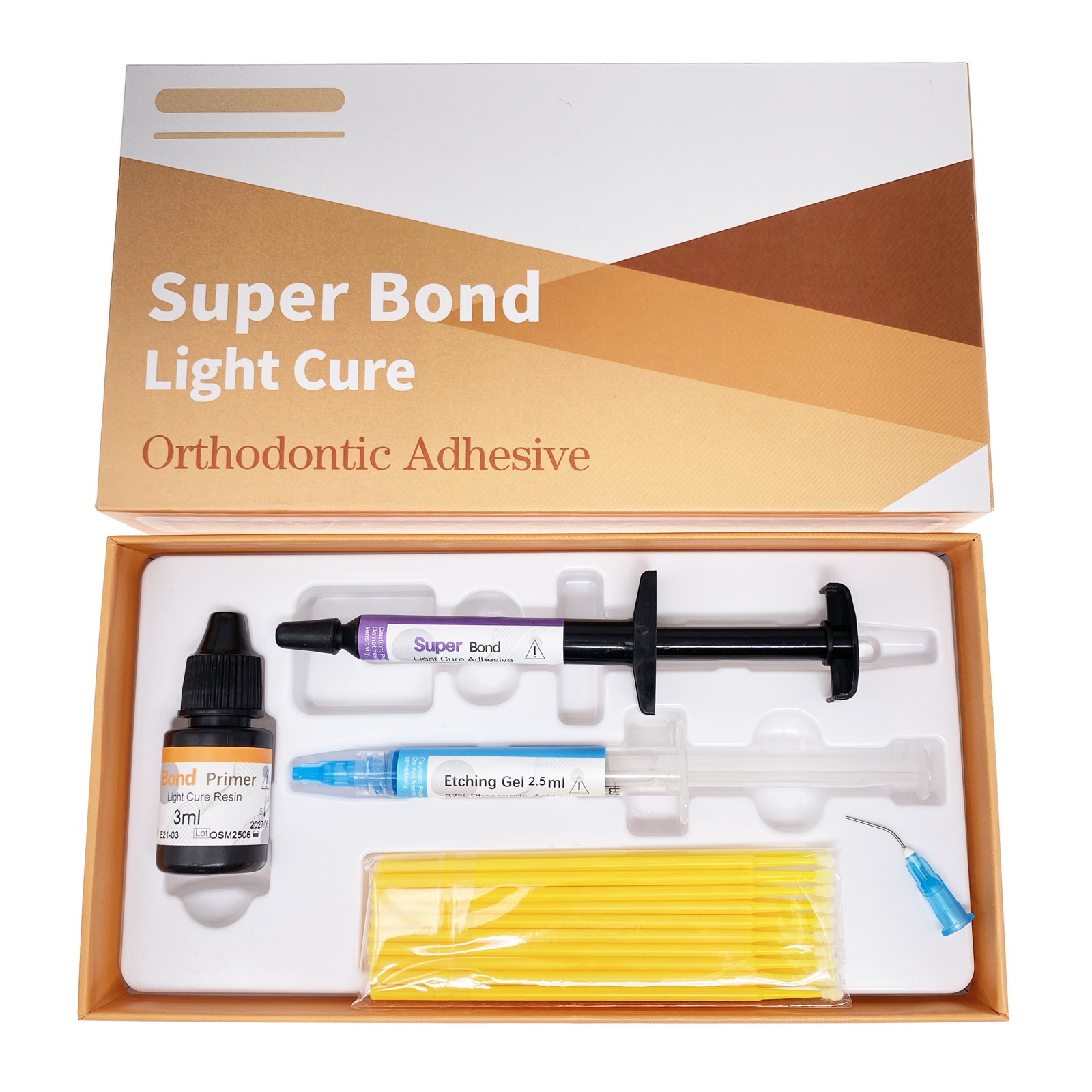 Dental Brackets /Orthodontic Light Cure Adhesive Kit/Blue Green Glue/Mini No-Mix