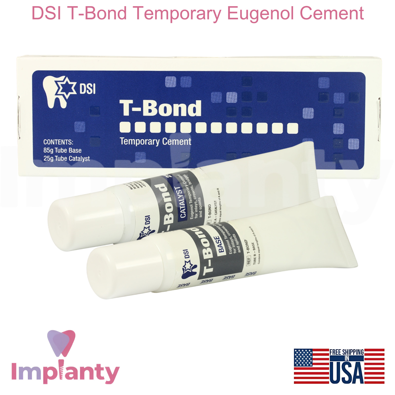 T-Bond Temporary EugenoI Restorations Cement For High Bond Strength Handmixed