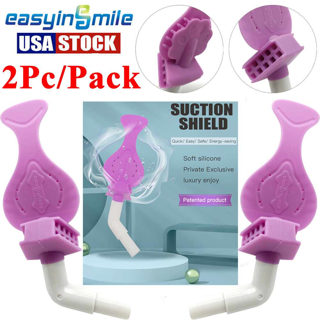 Dental Bite Block Strong Suction Tube Ejector Autoclavable Dryshield Adapater