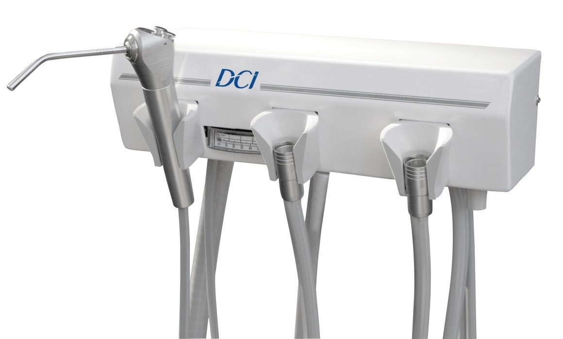 DCI Alternative Arm Mounted 2 Wet w/Tray & White Flex Arm