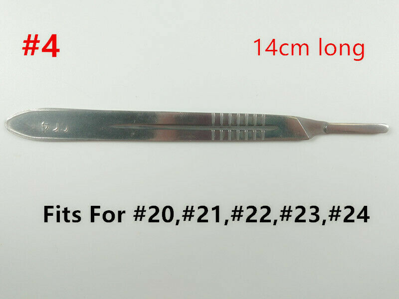 50pcs Dental Medical Sterile Surgical Blades Dental Knife 10Sizes+Handle X1