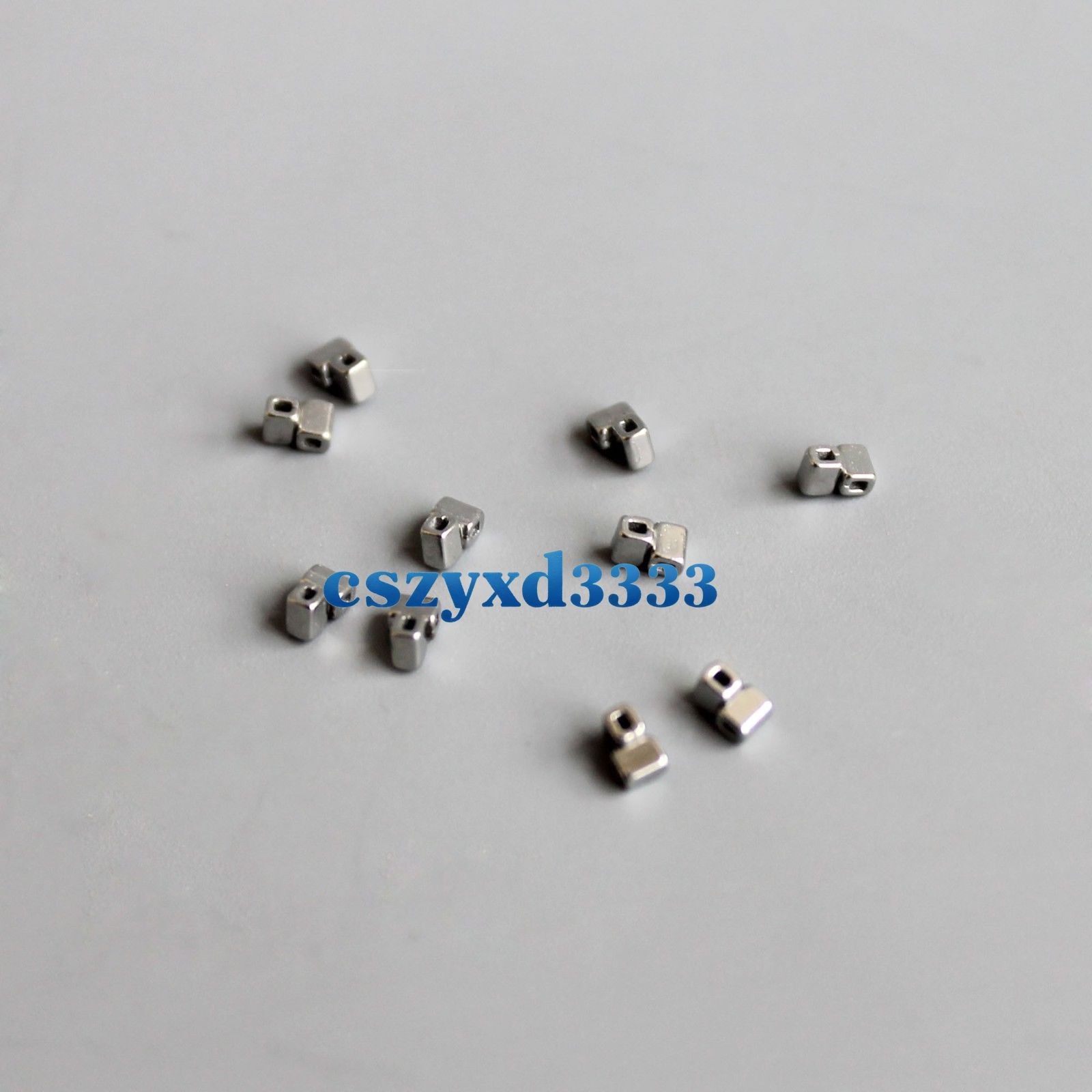 Dental Orthodontic Accessory Crimpable Hook Double Tube Cross Type 10pcs/bag