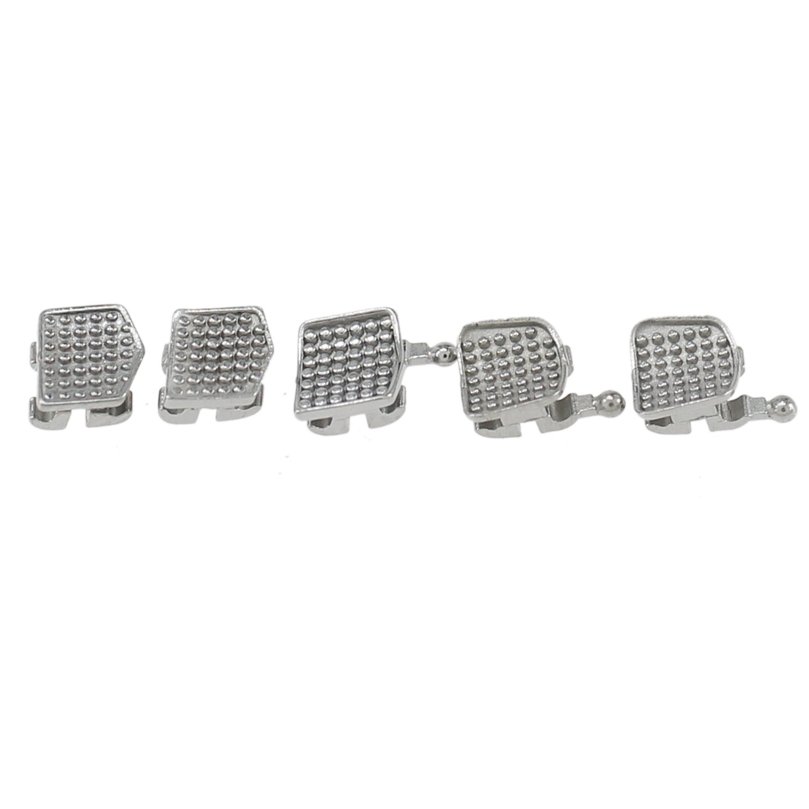 USA 10 Sets Dental Orthodontic Brackets Metal Braces MIM Mini MBT 022 345 Hooks