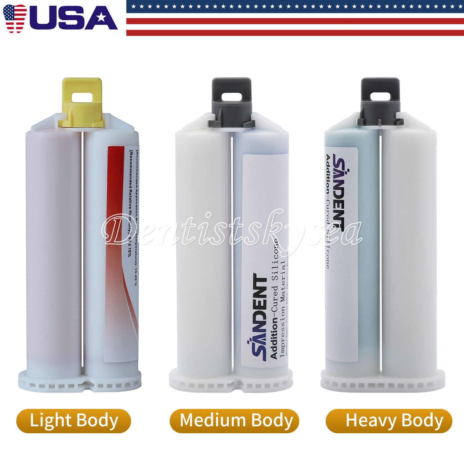 MEDIUM HEAVY LIGHT Material REGULAR SET Dental VPS Impression 50ml Cartridge