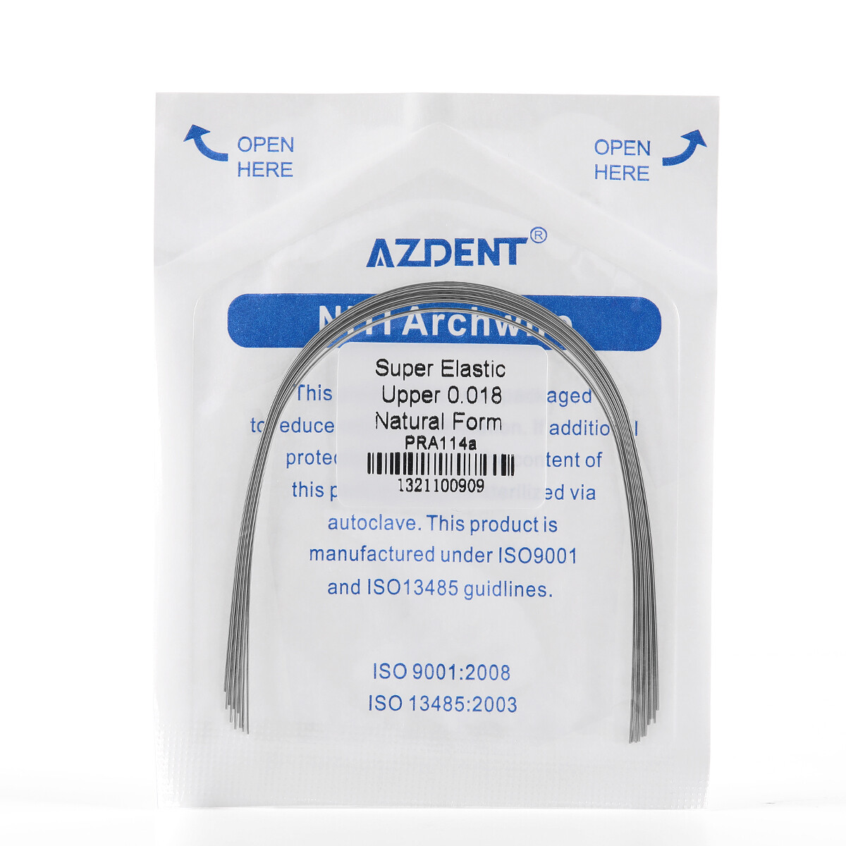 10X AZDENT Dental Orthodontic Super Elastic Niti Arch Wires Round Natural Form