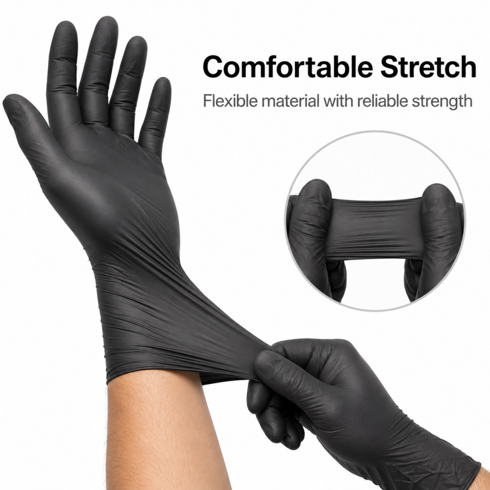 1000 Count Disposable Nitrile Gloves Powder Free Latex Free Cleaning Glove 5 mil