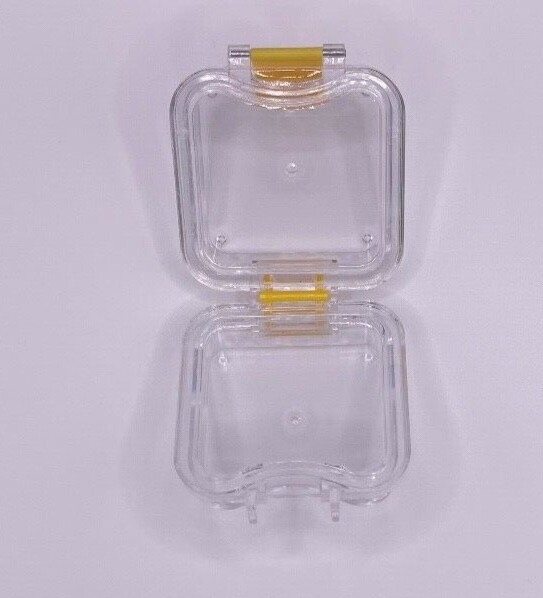 20 Pack, Denture False Teeth Membrane Case Container Hinged Display Box Jewelry