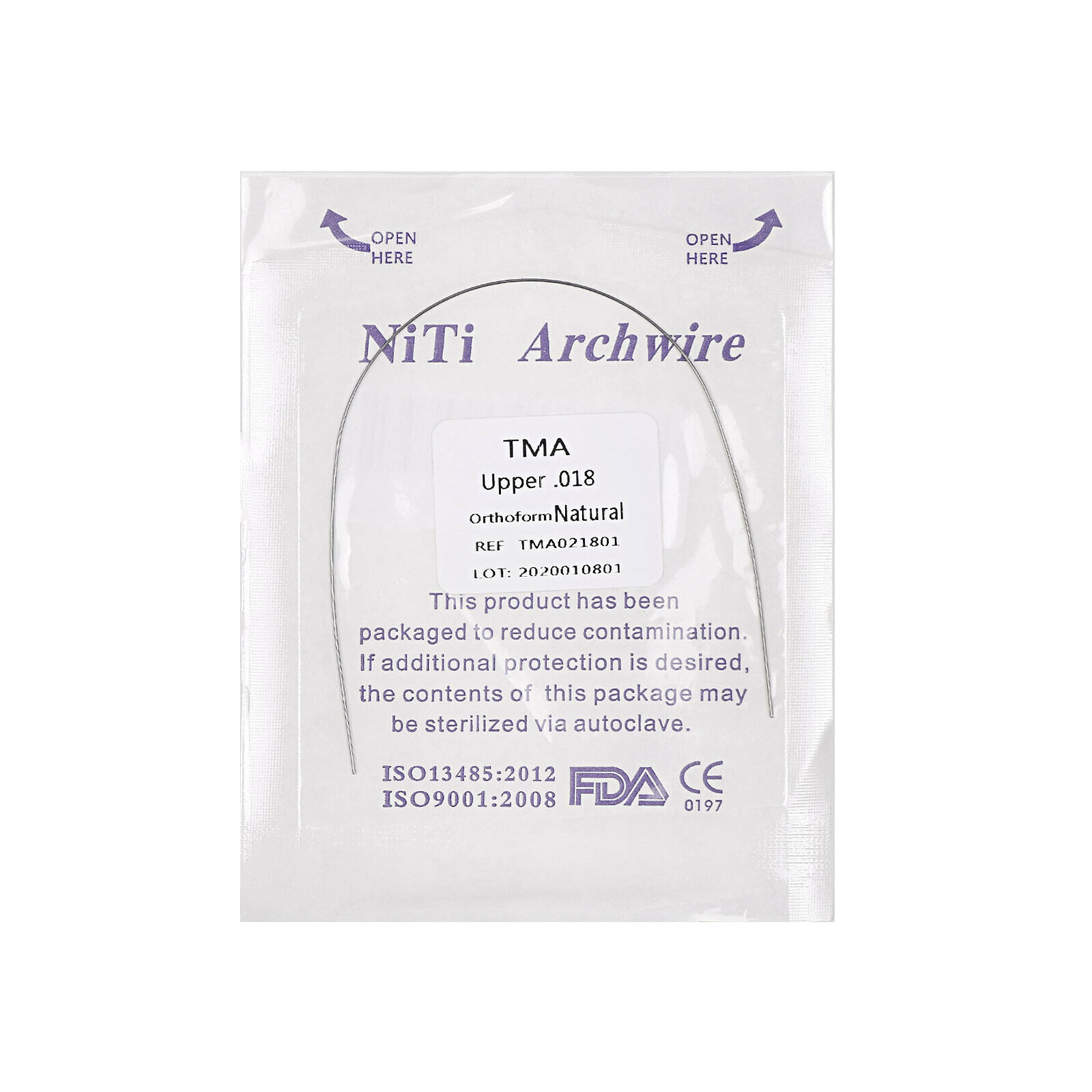 10 Packs Dental Ortho TMA Titanium Molybdenum Alloy Round Arch Wire Expanded
