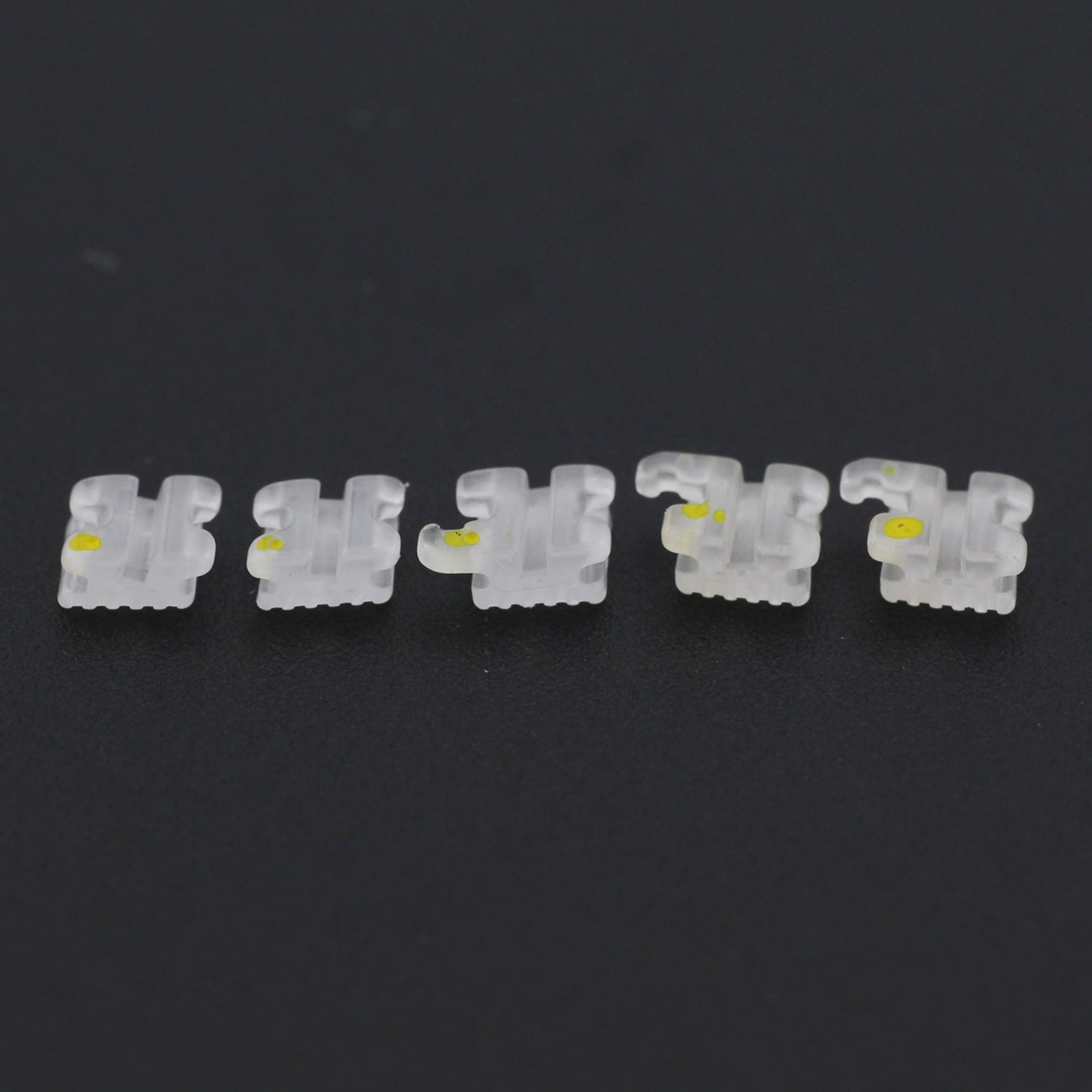 Dental Orthodontic Ceramic Brackets Braces MBT 022 345 Hooks Sapphire Aesthetic
