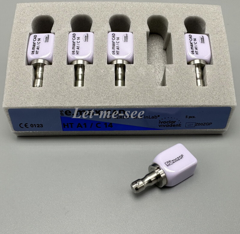 C14 Emax Dental HT/LT A1 A3 Glass Ceramic Lithium Dislicate CAD/CAM Cerec Blocks