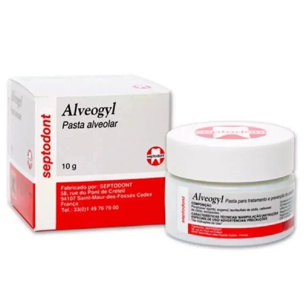 SEPTODONT ALVEOGYL 10g JAR – Dry Socket Treatment Dressing EXP 27 US TARIFF PAID