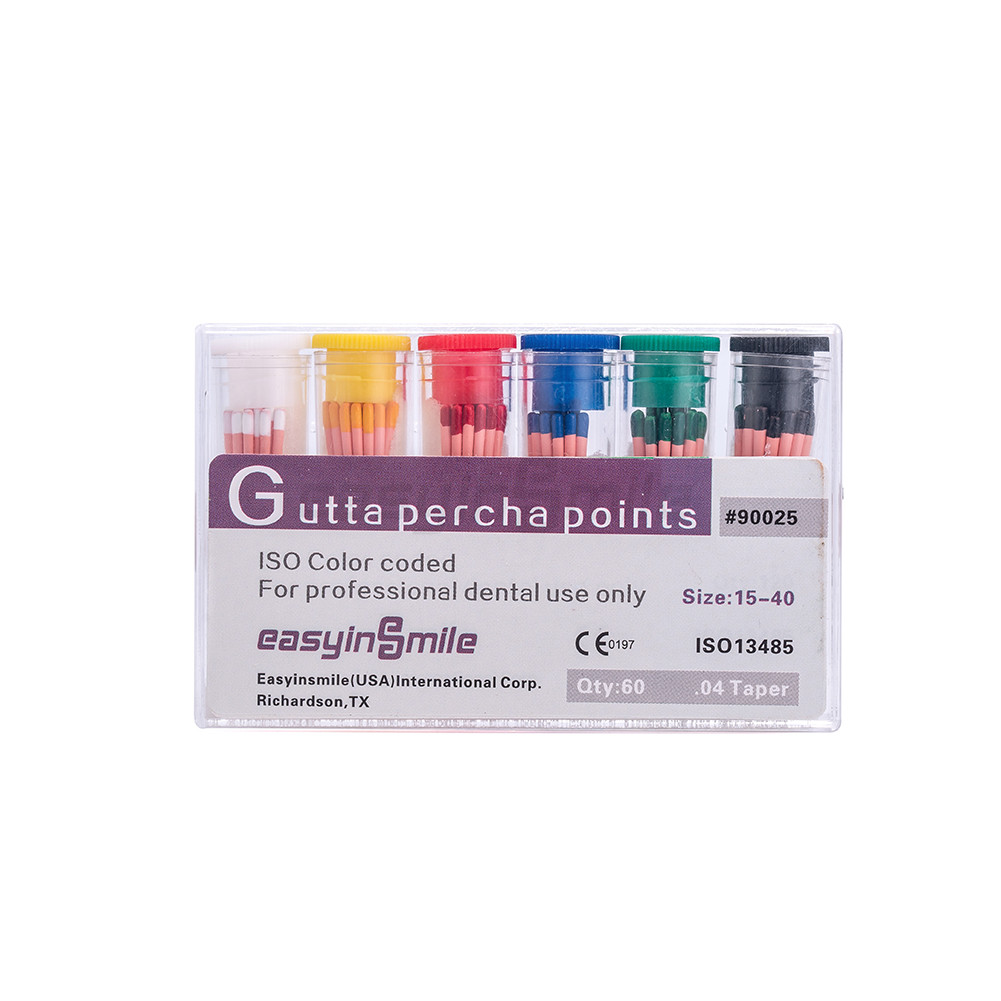 Endodontic Gutta Percha Point Taper 02/04/06 GP Points for Dentistry Bottle Pack