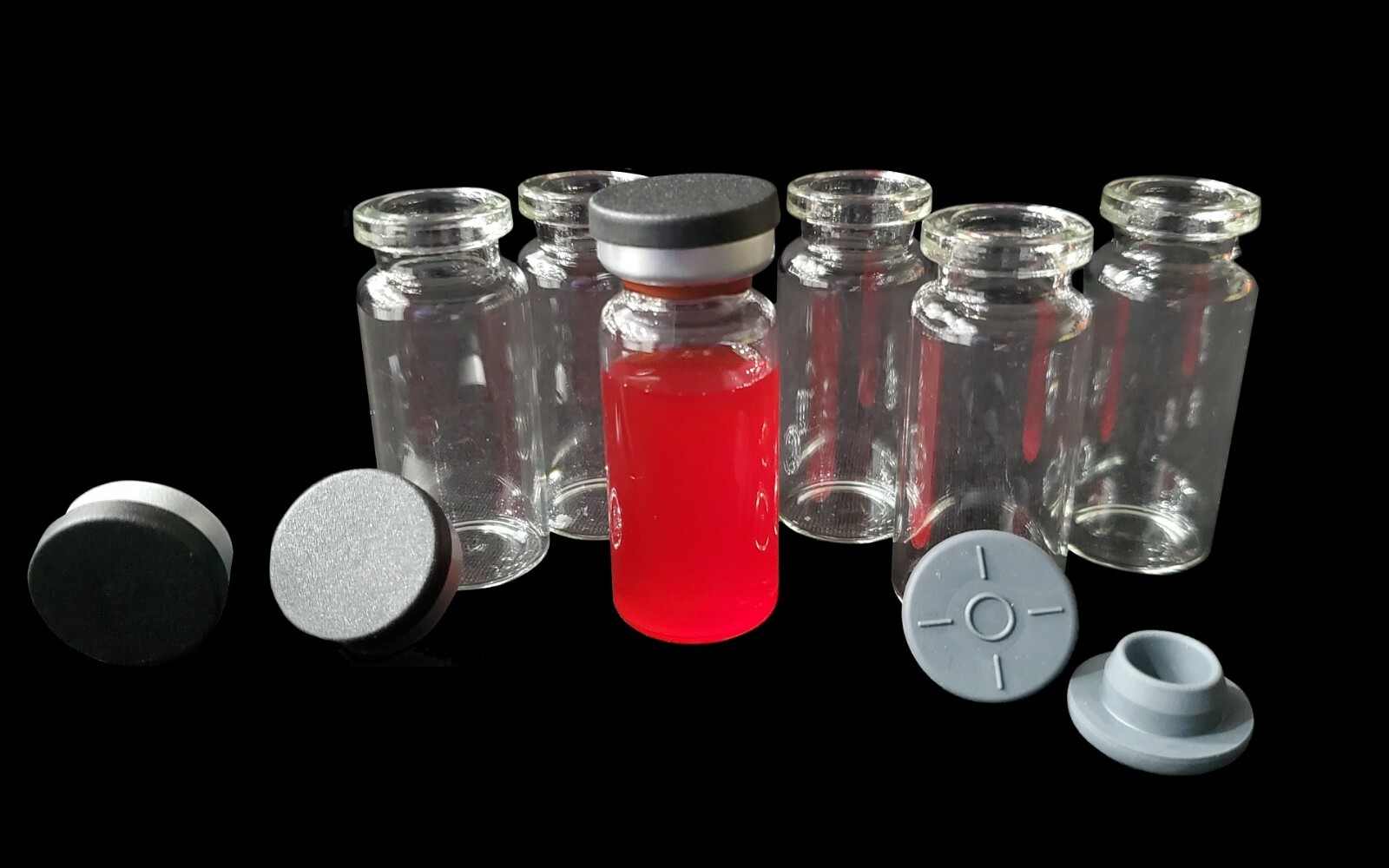 400 PCS 10ml Headspace Vials Clear Glass Bottle 20mm Crimp top Flat Bottom HPLC