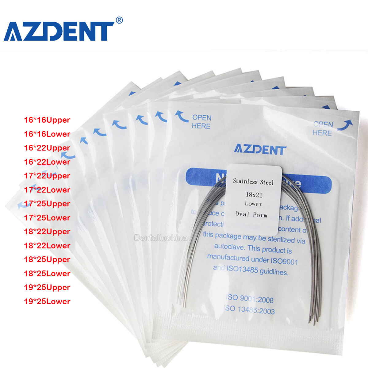 Dental Orthodontic Archwire Stainless Steel Rectangular Arch Wires All Sizes