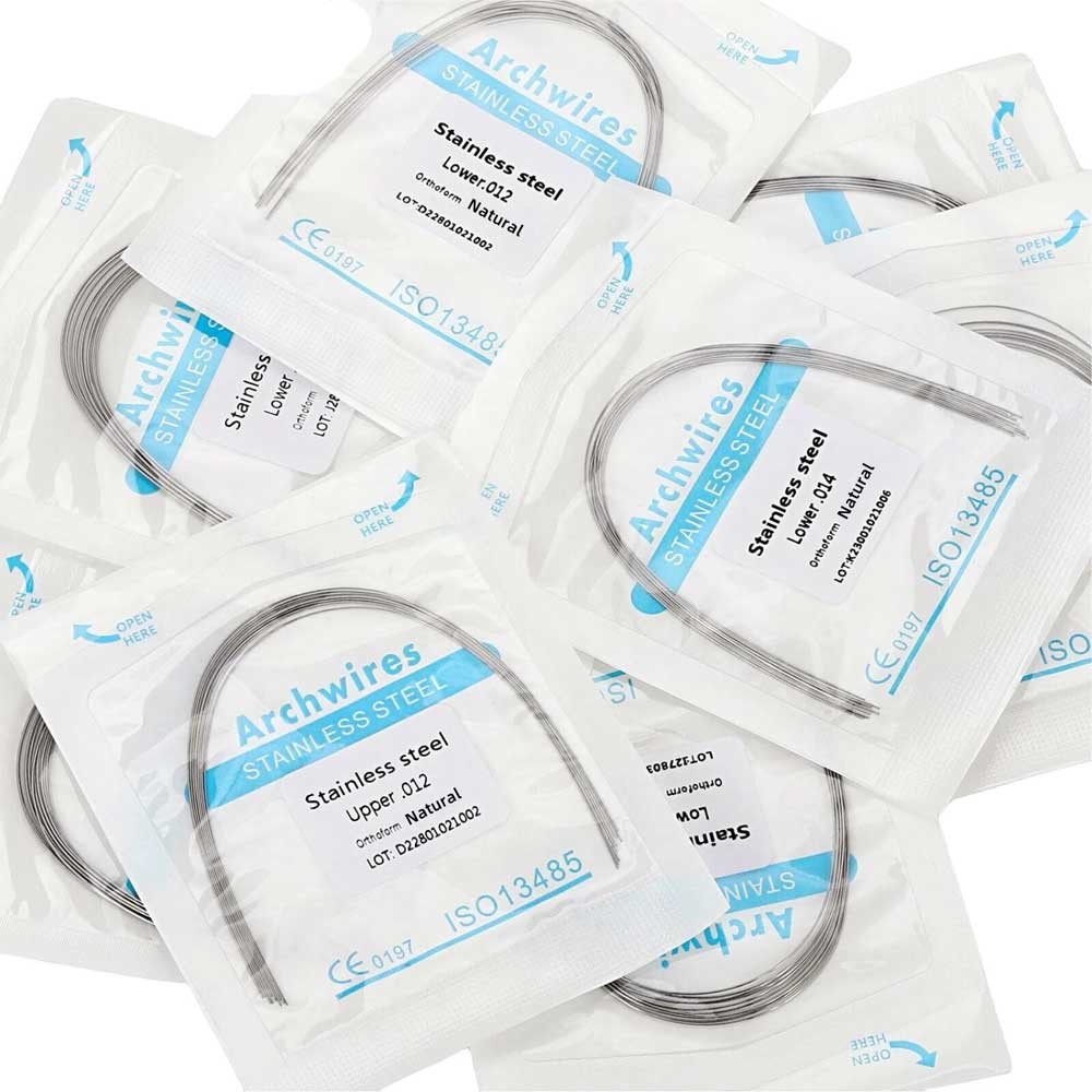 10pcs/pack Dental Orthodontic Arch wire Stainless Steel S.S Round Natural Form