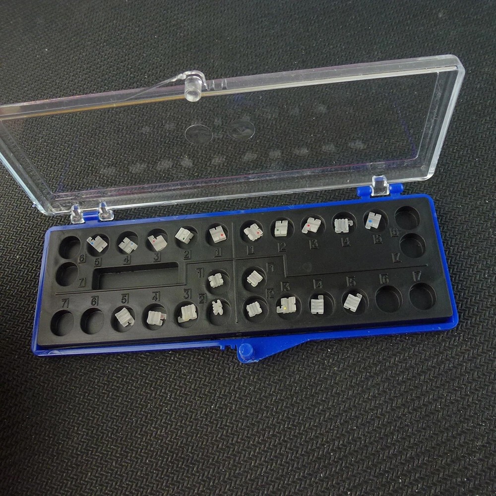 Orthodontic Self Ligating Brackets Ceramic Sapphire brace RothMBT 022”3/345Hook