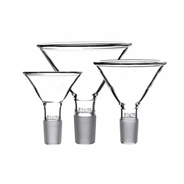 50mm-150mm Glass Funnel with Standard Joint Transparent Laboratory Glassware