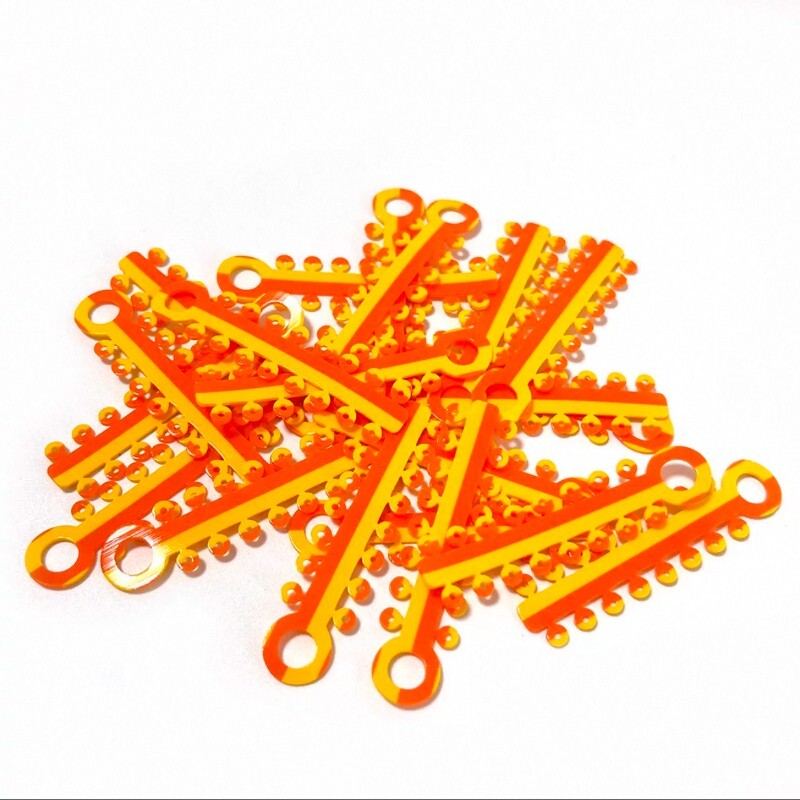 1Box/320pcs Dental Ligature Ties Orthodontic Elastic Rubber Bands Mix Colors