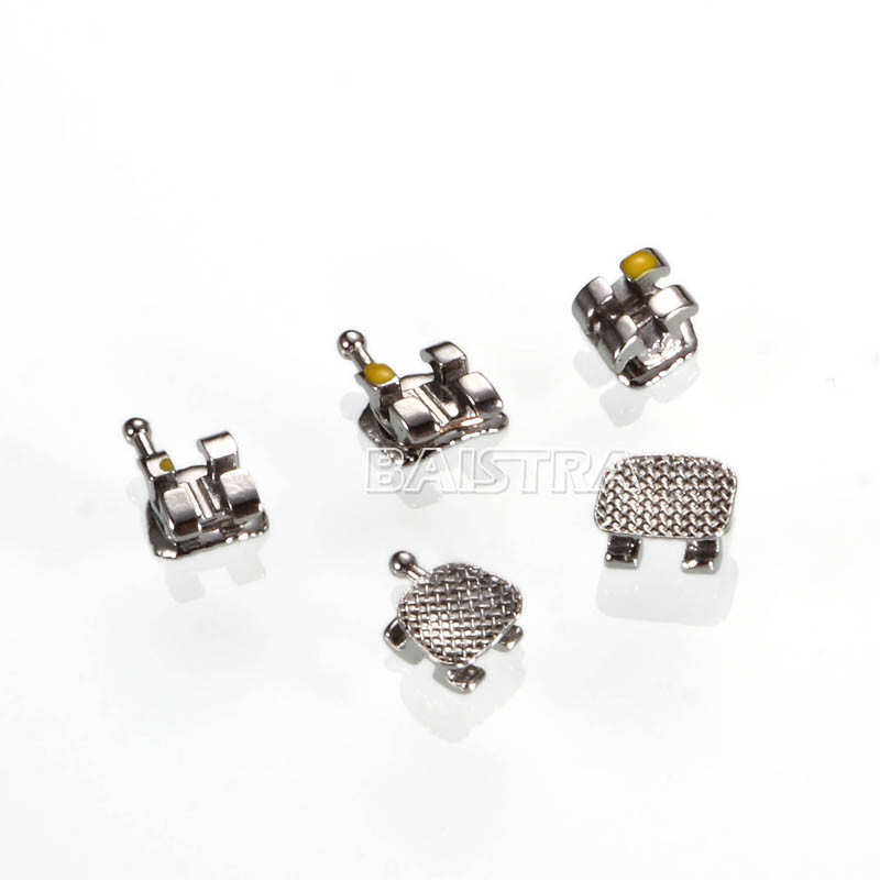 Dental Ortho Metal Brackets Braces Mini Roth.22 Hook 345 Mesh Base/Monoblock