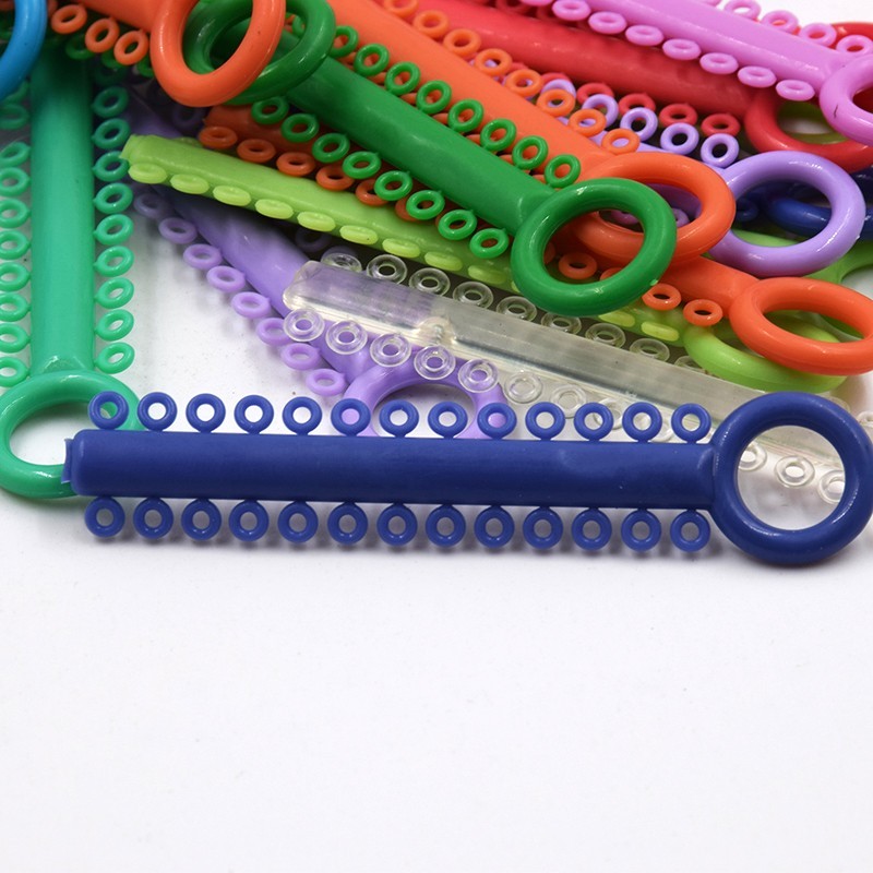 1040 Pcs/1 Pack Dental Orthodontic Ligature Ties Elastic Rubber Bands 37 Colors