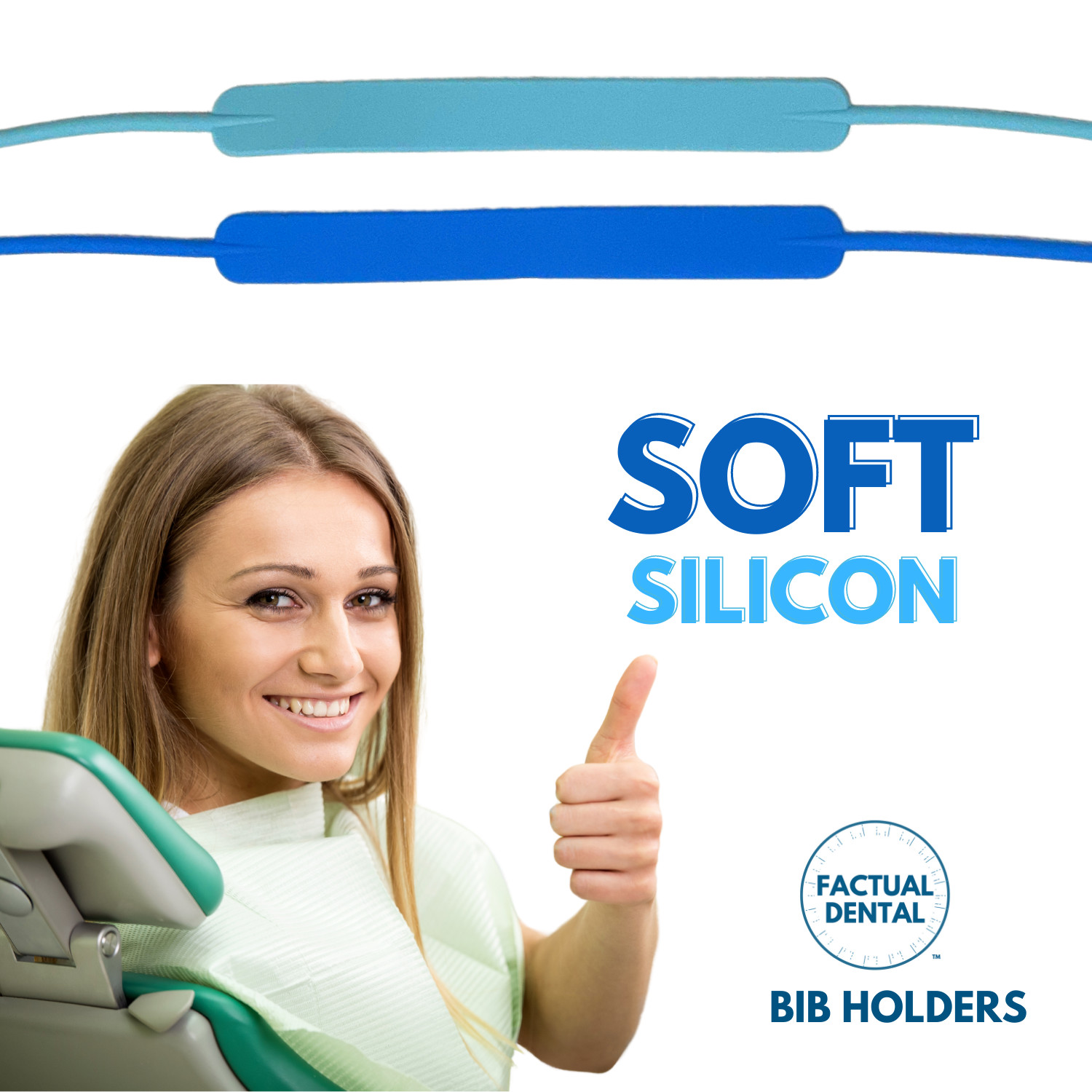 6 PCS Dental Bib Holder Patient Napkin Clips Autoclavable Silicon