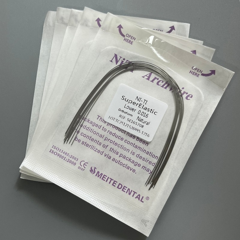 10Pcs/Pack Dental Orthodontic Arch Wire Super Elastic Niti Round Natural Form