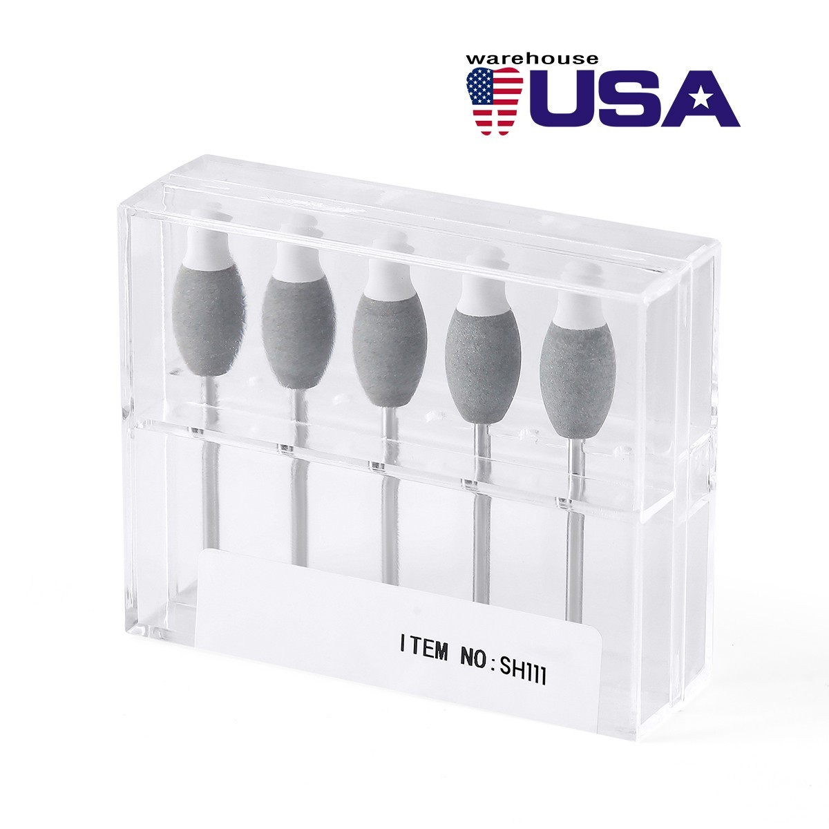 5pcs Dental Zirconia Silicone Polishing Morphology Wheel Trimming Kit HP2.35mm