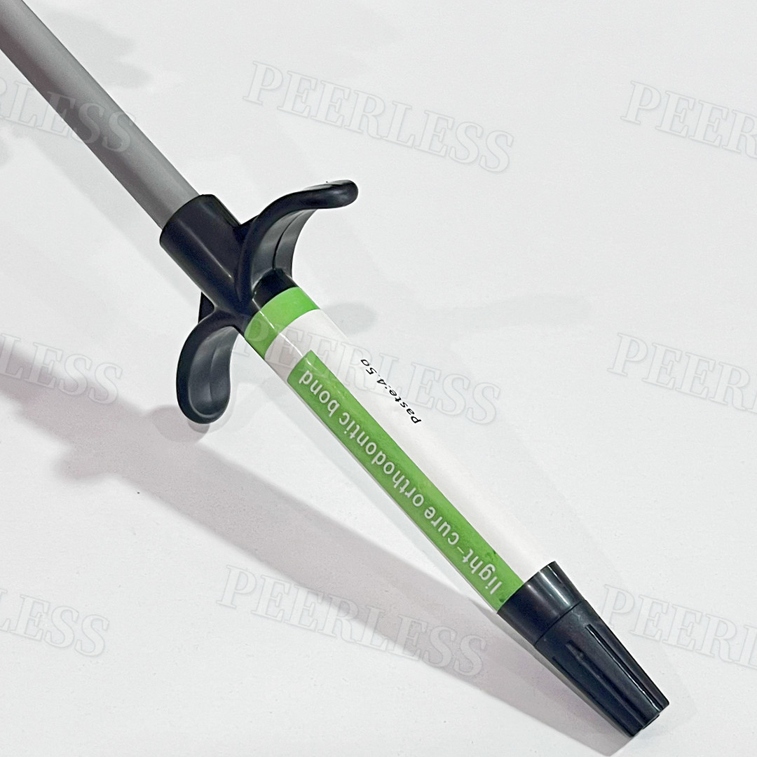New Dental Light-Cure Adhesive Orthodontic Enamel Bonding Green Brackets Resin