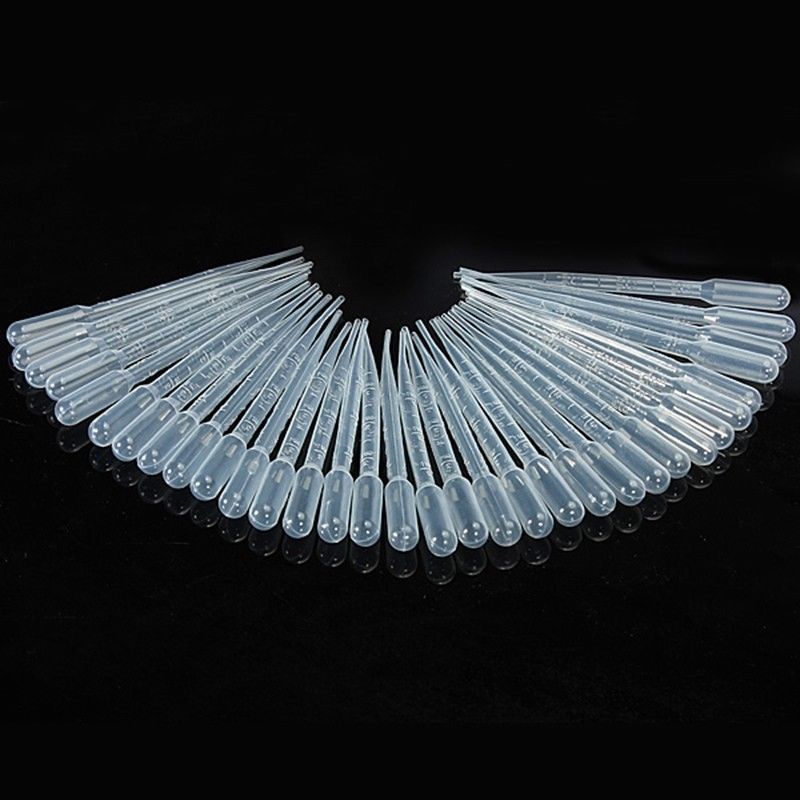 10~100 pcs 1/2/3/5/10ml Plastic Disposable Transfer Oils Pipettes Eye Dropper U